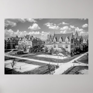 Universiteten i CHICAGO Campus 1907 Poster
