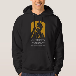 Universiteten i den albanska koniska Logotypen Hoodie