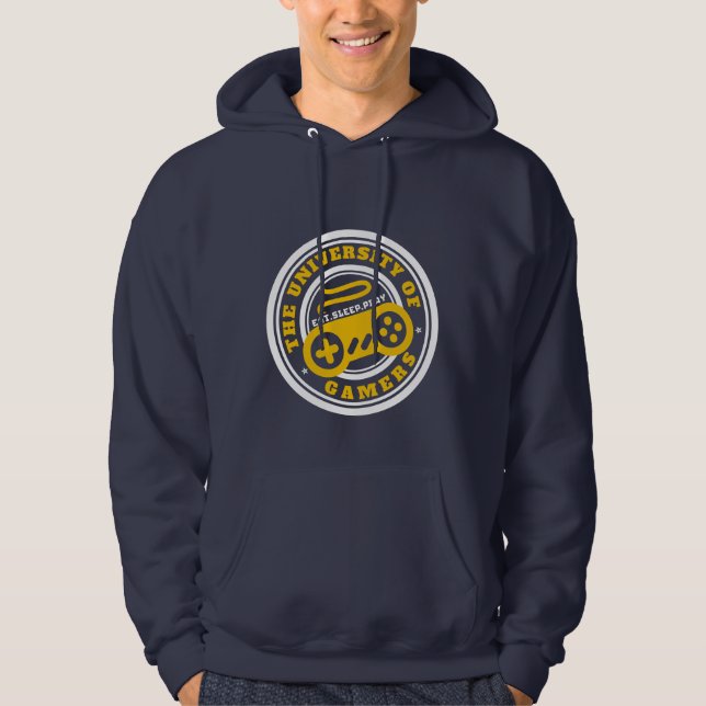 Universiteten i Gamers Sweatshirt for Gaming Pro Med Luva (Framsida)