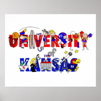 Universiteten i Kansas poster