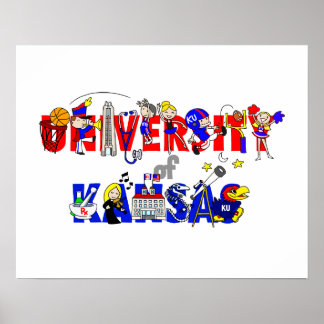 Universiteten i Kansas poster