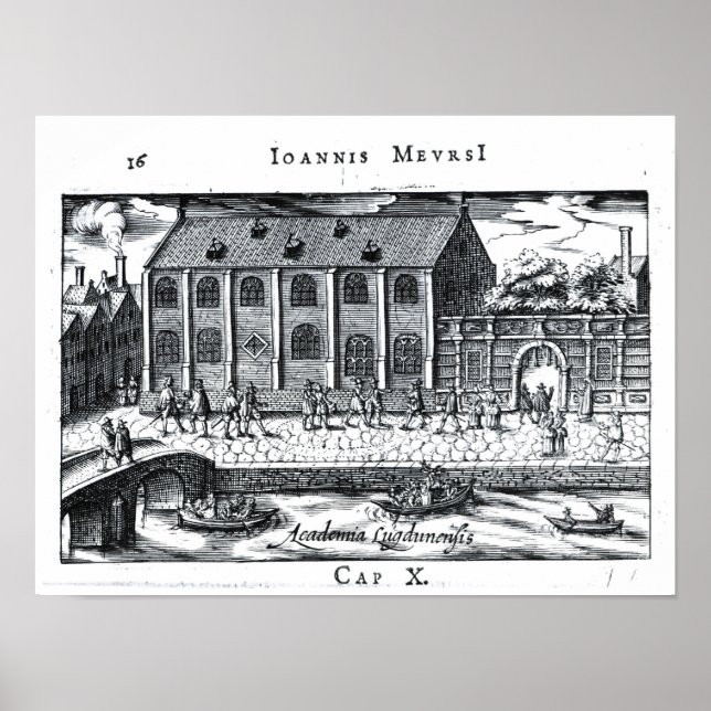 Universiteten i Leiden, "En nederländsk Aten" Poster (Framsidan)