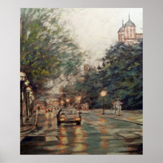 Universiteten i Michigan Lawquad-scenen runt 1990- Poster