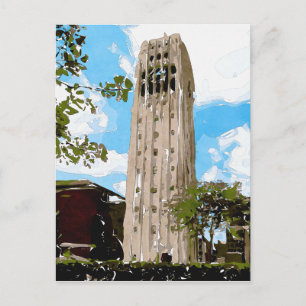 Universiteten i Michigan Torn Abstrakt Vykort