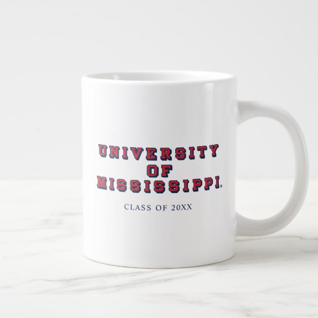 Universiteten i Mississippi | Blocktyp Jumbo Mugg (Höger)
