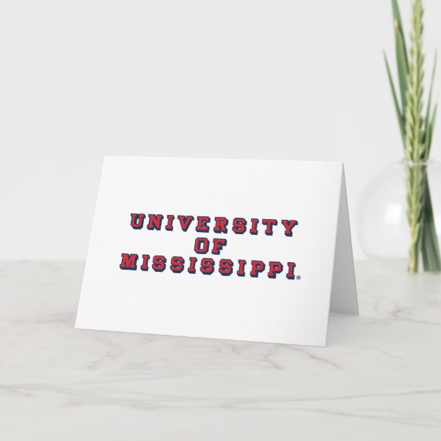 Universiteten i Mississippi | Blocktyp Kort (Framsida)
