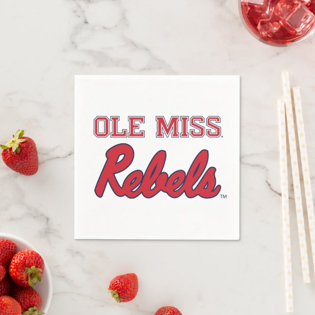 Universiteten i Mississippi | Ole Miss Rebels Pappersservett (Insitu)