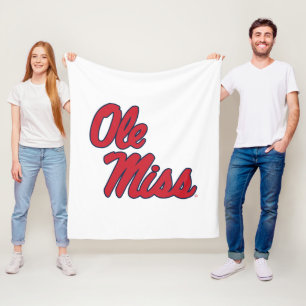Universiteten i Mississippi Ole Miss Script Fleecefilt