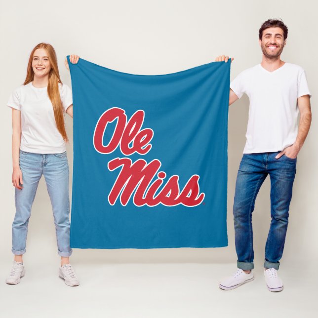 Universiteten i Mississippi | Ole Miss Script Fleecefilt (På plats)