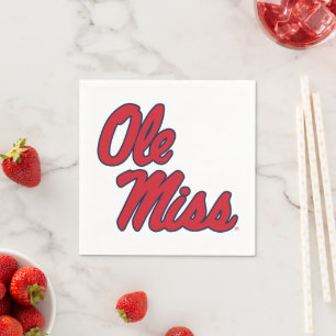 Universiteten i Mississippi   Ole Miss Script Pappersservett
