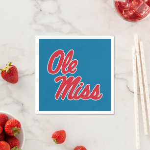 Universiteten i Mississippi Ole Miss Script Pappersservett