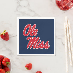 Universiteten i Mississippi Ole Miss Script Pappersservett