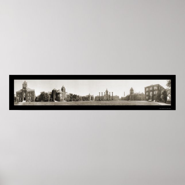 Universiteten i Missouri Photo 1910 Poster (Framsidan)