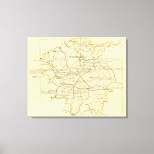 Universiteten i Österrike och Tjeckien Canvastryck