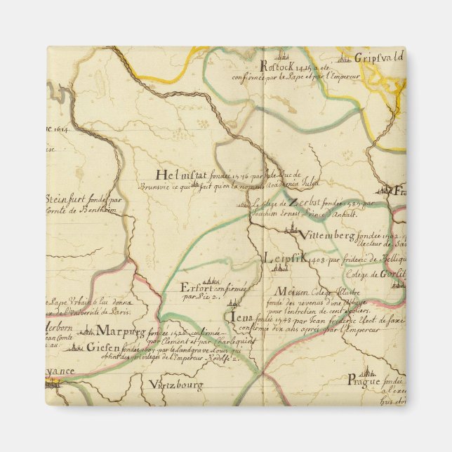 Universiteten i Österrike och Tjeckien Magnet (Framsidan)