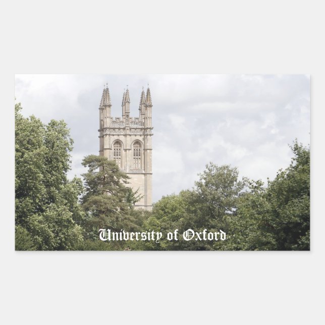 Universiteten i Oxford Rektangulärt Klistermärke (Framsida)