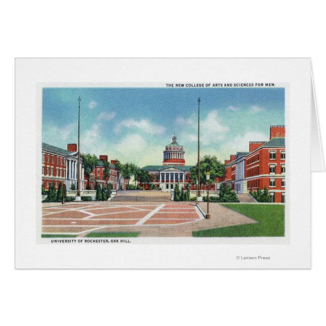 Universiteten i Rochester Hälsningskort (Framsidan Horizontal)
