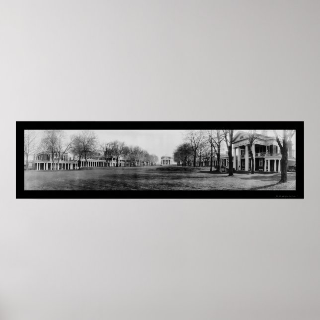 Universiteten i Virginia Photo 1909 Poster (Framsidan)