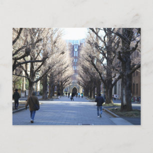 Universiteten i vykort från Tokyo