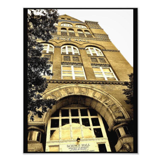 Universiteten i Wisconsin-Madison Science Hall Fototryck (Framsidan)