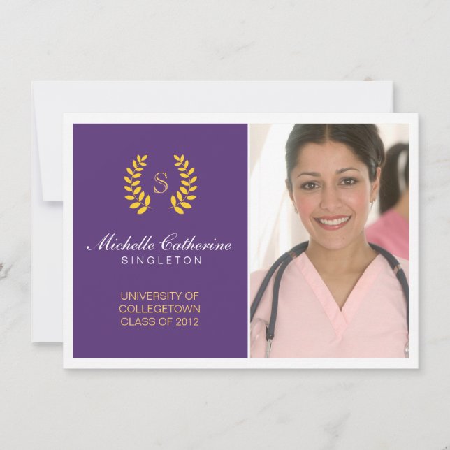 Universiteten Lila och Guld Studenten Meddelande (Framsida)