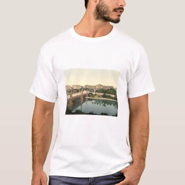 Universiteten och överbryggar, Strasbourg, Alsace, T Shirt (Framsida)