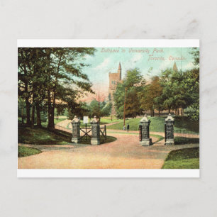 Universiteten Park, Toronto Canada 1907 Vintage Vykort