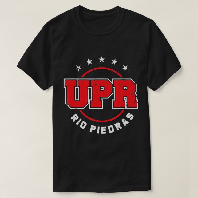 Universiteten Puerto Rico Puerto Rican Student T-S T Shirt (Design framsida)