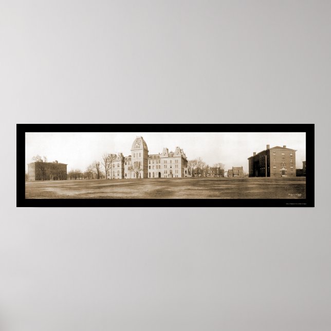 Universiteten Richmond VA Photo 1909 Poster (Framsidan)