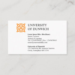 Universiteten Stil v2 Visitkort