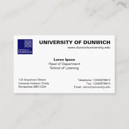 Universiteten Stil v4 Visitkort