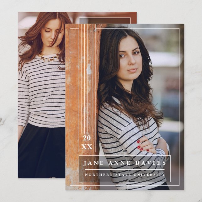 Universiteten Student, Tillkännagivande för studen (Fram/baksida)