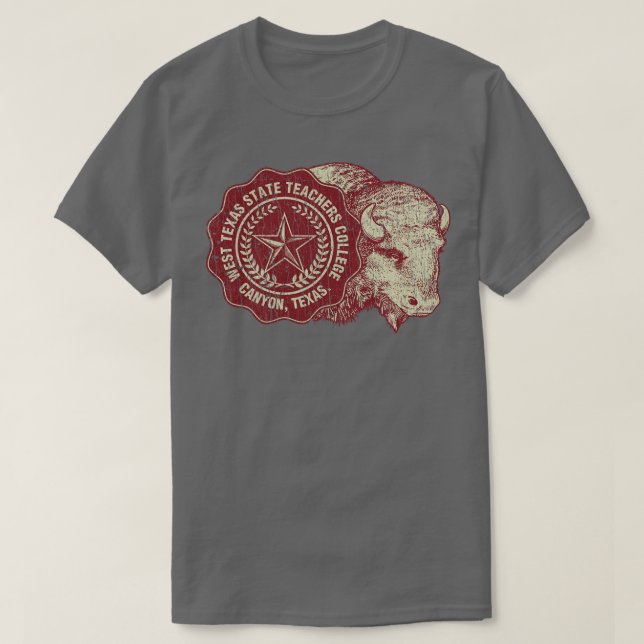 Universiteten Väster Texas 1923 T Shirt (Design framsida)