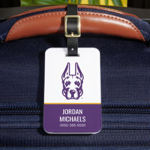 Universiteten vid Albany Great dane Mascot Head Bagagebricka