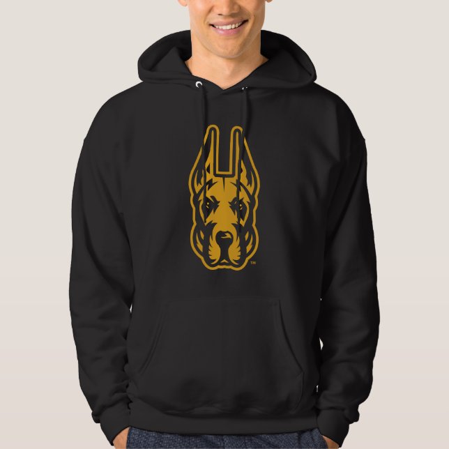 Universiteten vid Albany Great dane Mascot Head Hoodie (Framsida)