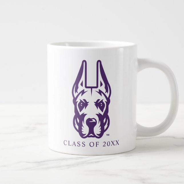 Universiteten vid Albany Great dane Mascot Head Jumbo Mugg (Höger)
