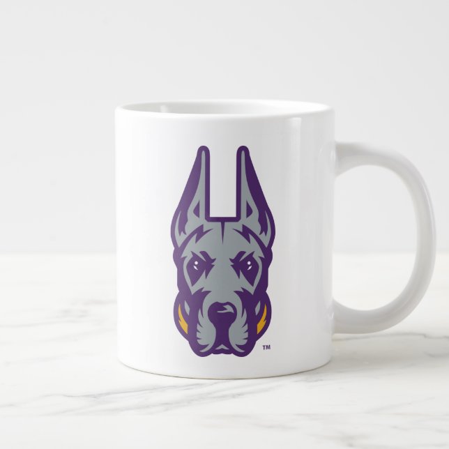 Universiteten vid Albany Great dane Mascot Head Jumbo Mugg (Höger)