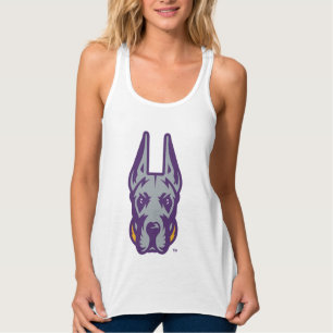 Universiteten vid Albany Great dane Mascot Head Linne Med Racerback