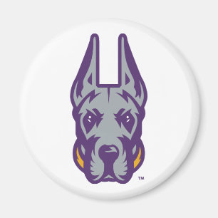 Universiteten vid Albany Great dane Mascot Head Magnet