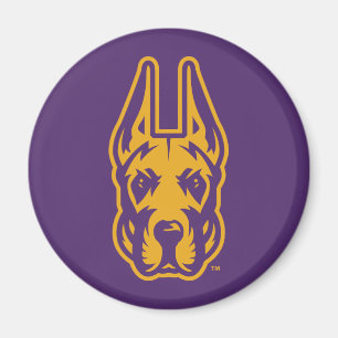 Universiteten vid Albany Great dane Mascot Head Magnet
