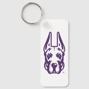 Universiteten vid Albany Great dane Mascot Head Nyckelring