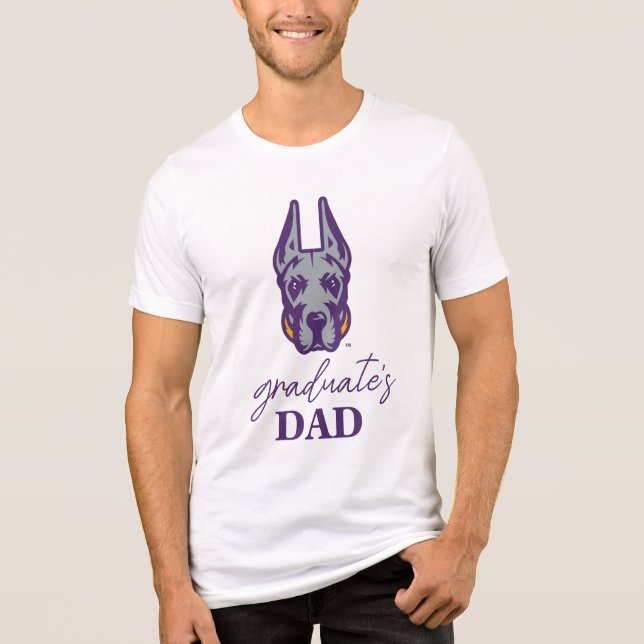 Universiteten vid Albany Great dane Mascot Head T Shirt (Framsida)