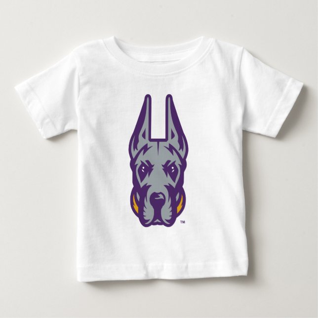 Universiteten vid Albany Great dane Mascot Head T Shirt (Framsida)