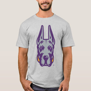 Universiteten vid Albany Great dane Mascot Head T Shirt