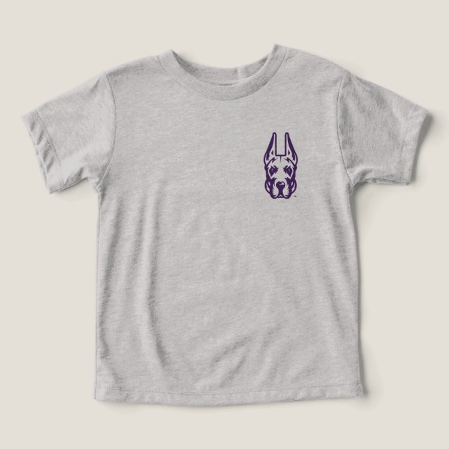 Universiteten vid Albany Great dane Mascot Head T Shirt (Design Framsida)