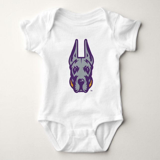 Universiteten vid Albany Great dane Mascot Head T Shirt (Framsida)