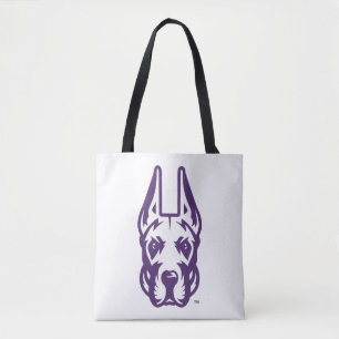 Universiteten vid Albany Great dane Mascot Head Tygkasse
