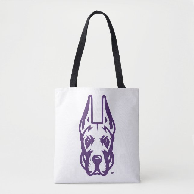Universiteten vid Albany Great dane Mascot Head Tygkasse (Framsida)