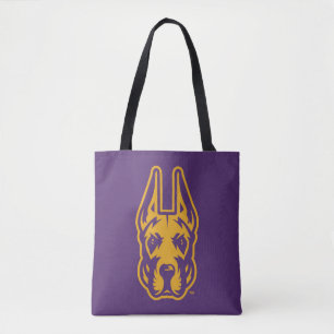 Universiteten vid Albany Great dane Mascot Head Tygkasse