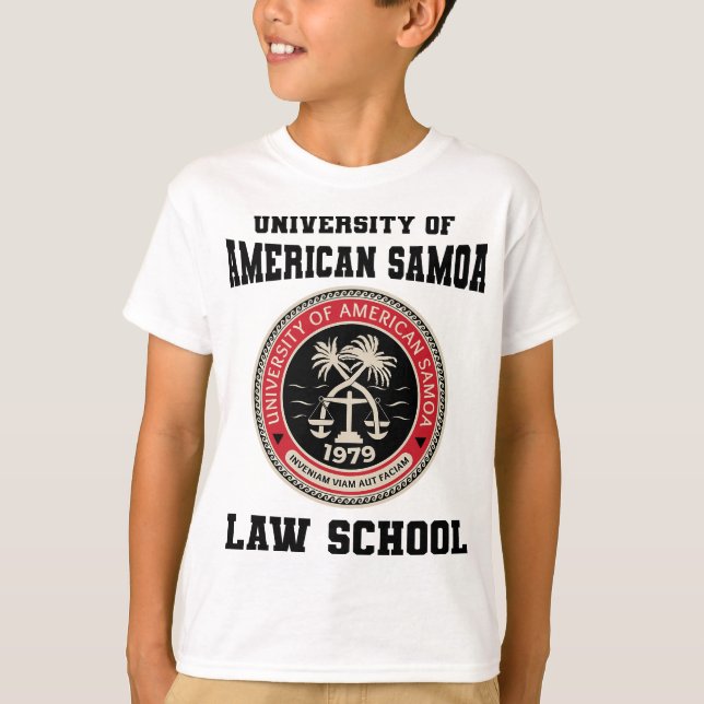 Universiteten vid American Samoa Law School T Shirt (Framsida)